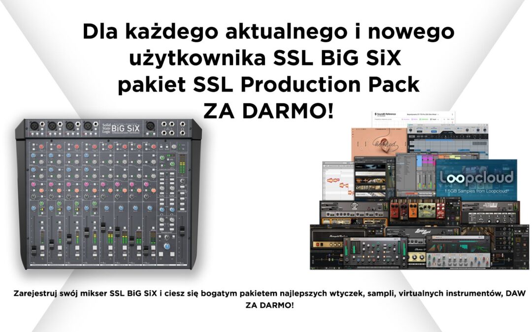 SSL Production Pack za darmo dla posiadaczy miksera SSL BiG SiX!